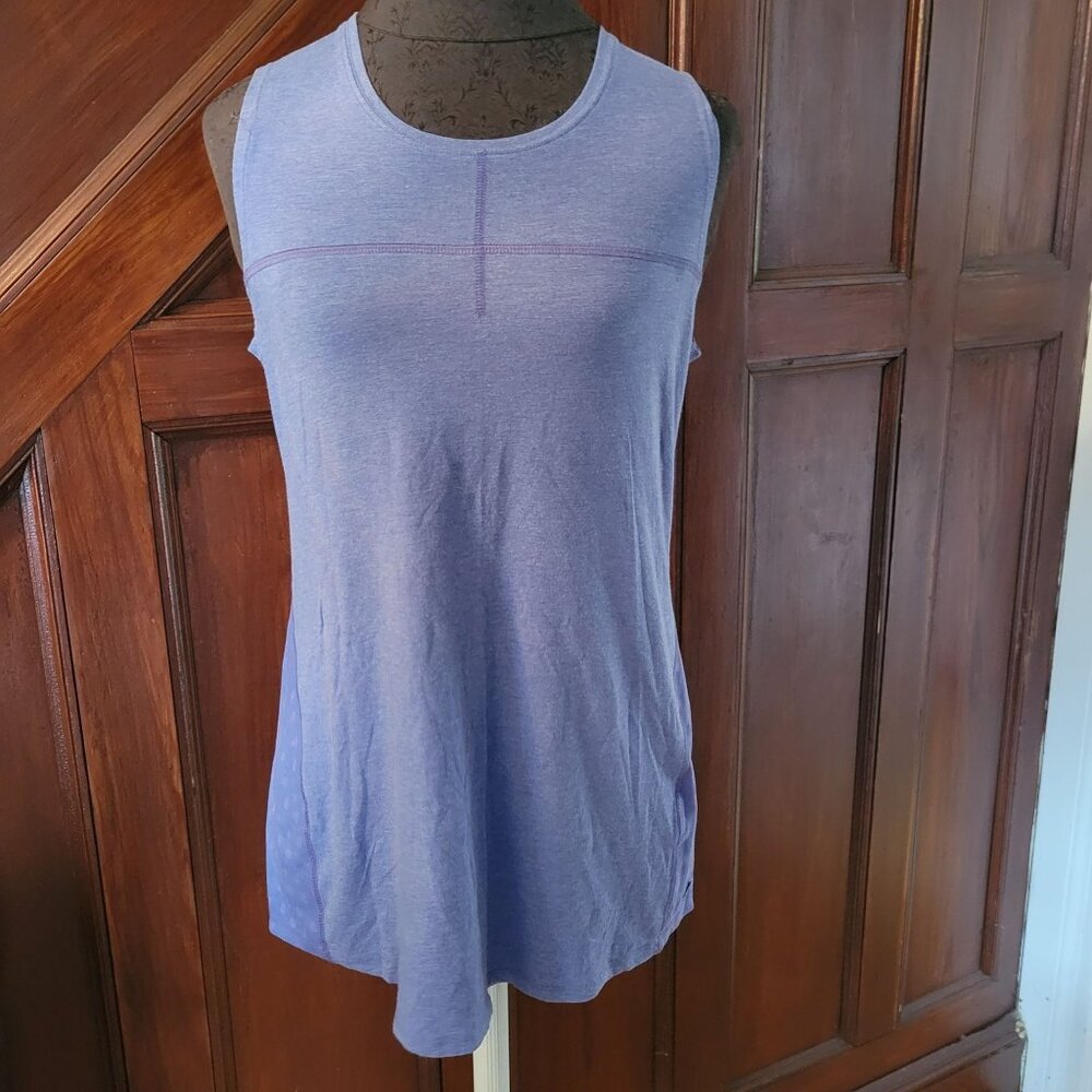 Tasc Performance Womens Sleeveless Tank Top S Purple Bamboo Blend Lightweight
